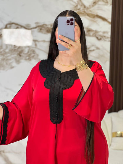 Kandoura Royale Fuchsia 2026 - Luxe Élégant