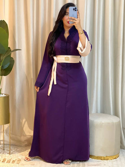 Cafran Marocain Luxe Gris Bleu 2026 - Édition Eid