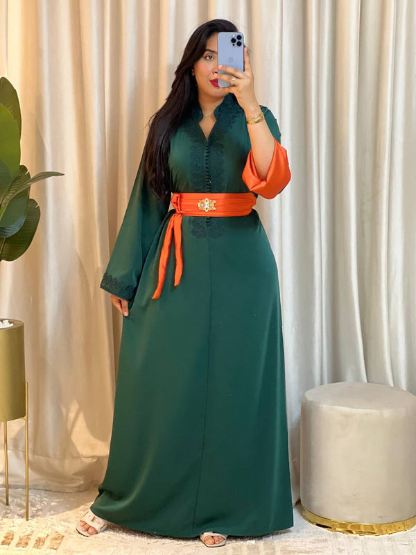 Cafran Marocain Luxe Gris Bleu 2026 - Édition Eid
