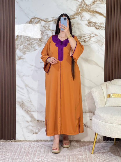 Kandoura Royale Fuchsia 2026 - Luxe Élégant